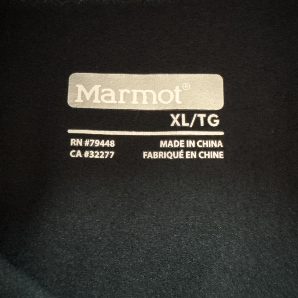 Marmot Harrier 1/2 Zip Pullover Mens XL Black Dr. Pepper Long Sleeve Hiking NEW - Picture 10 of 15